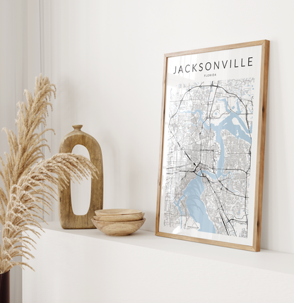 Jacksonville Map Print