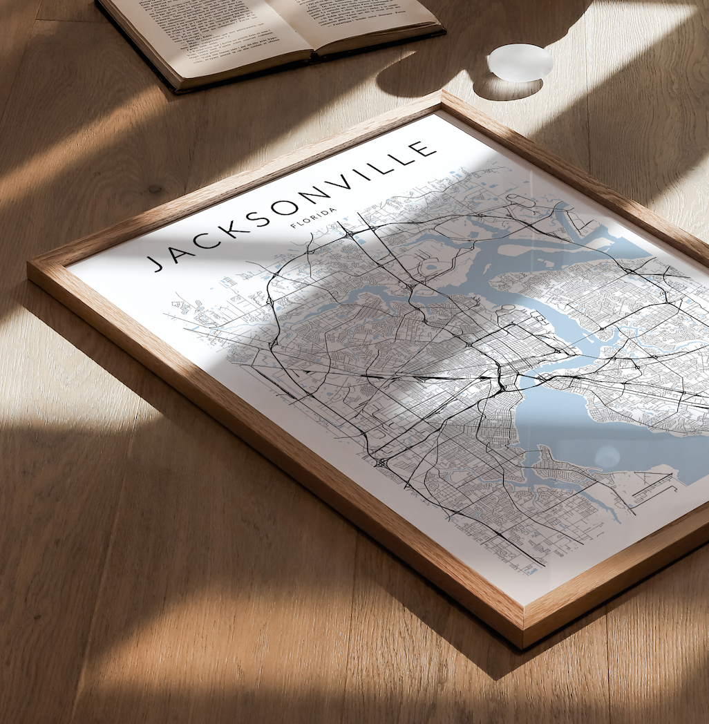 Jacksonville Map Print