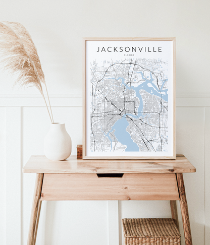 Jacksonville Map Print