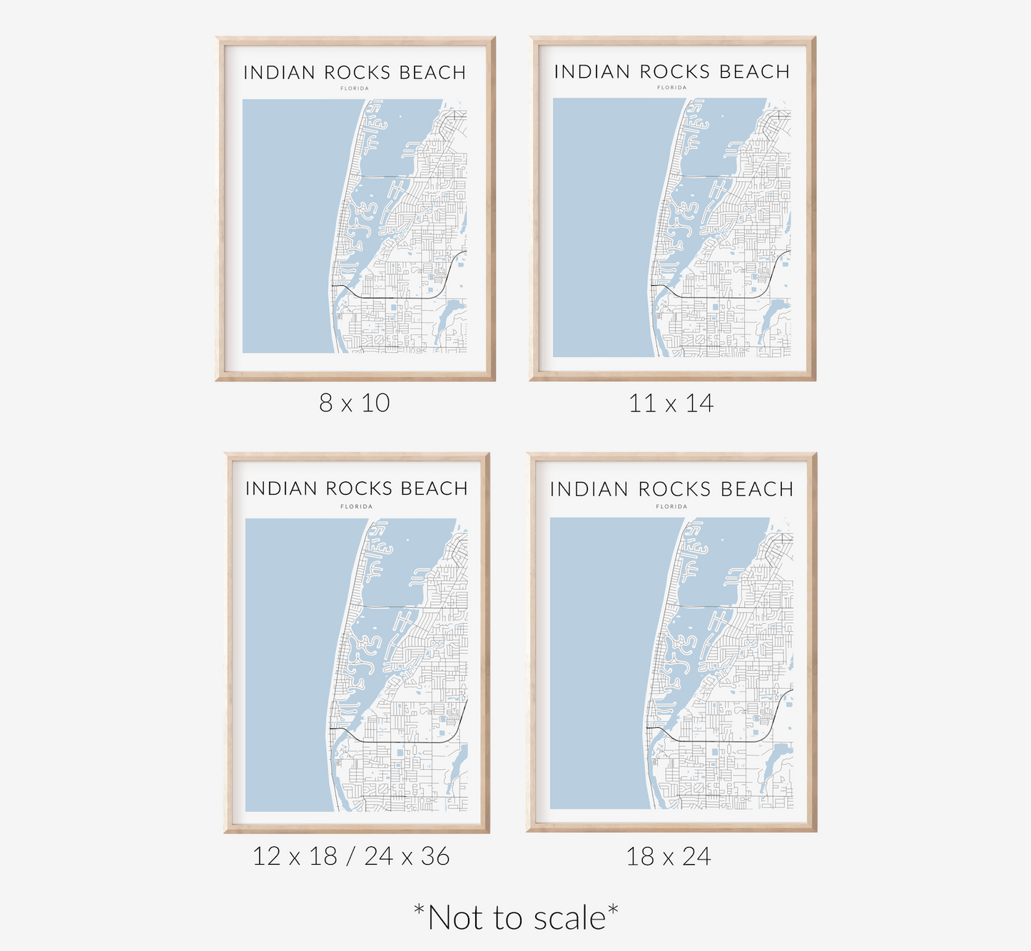 Indian Rocks Beach Map Print