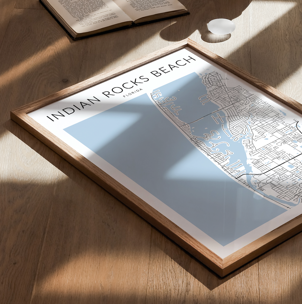 Indian Rocks Beach Map Print VirtualMap