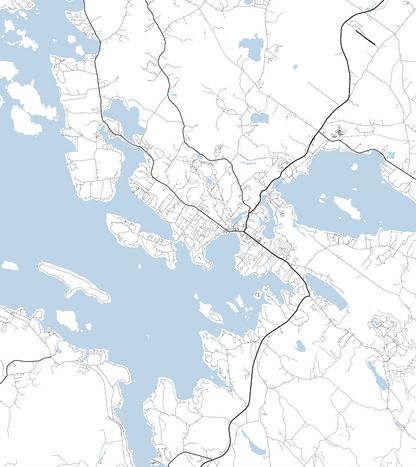 Lake Winnipesaukee Map Print