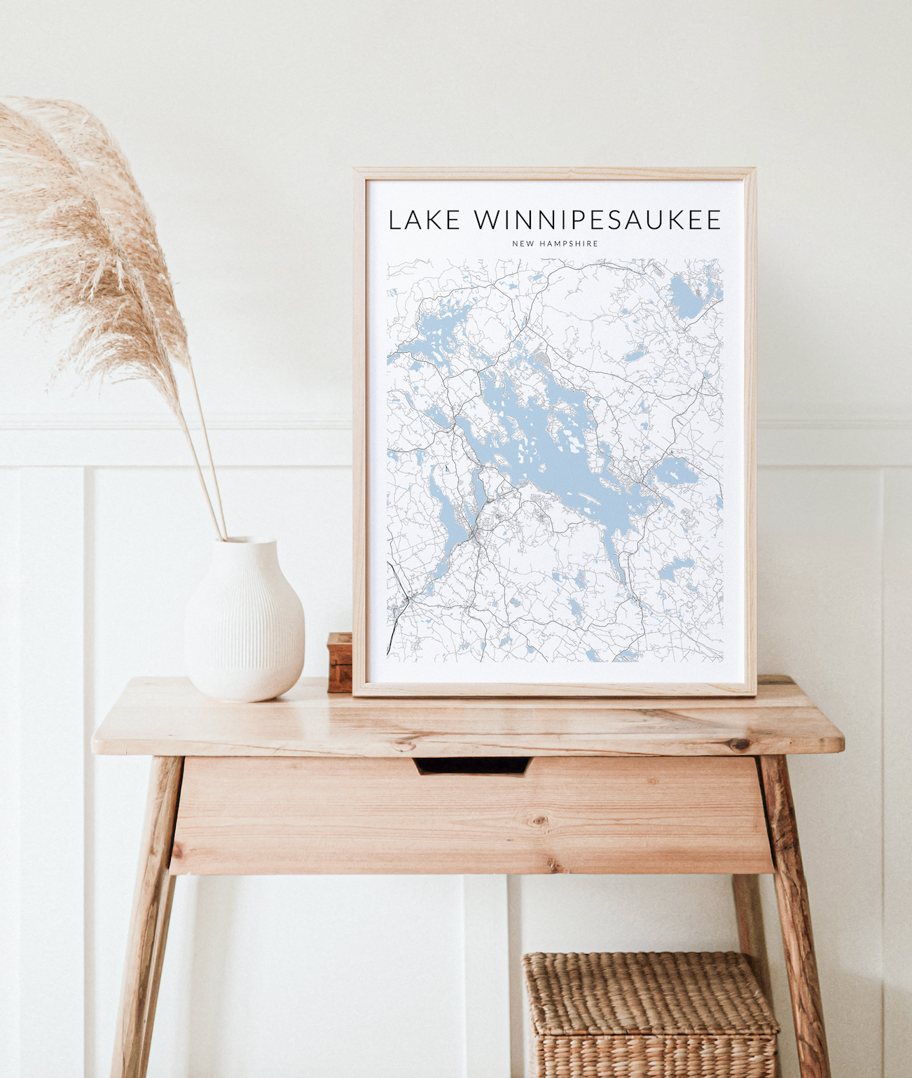 Lake Winnipesaukee Map Print