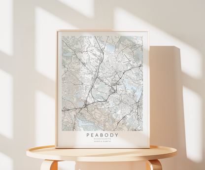 Peabody Map Print