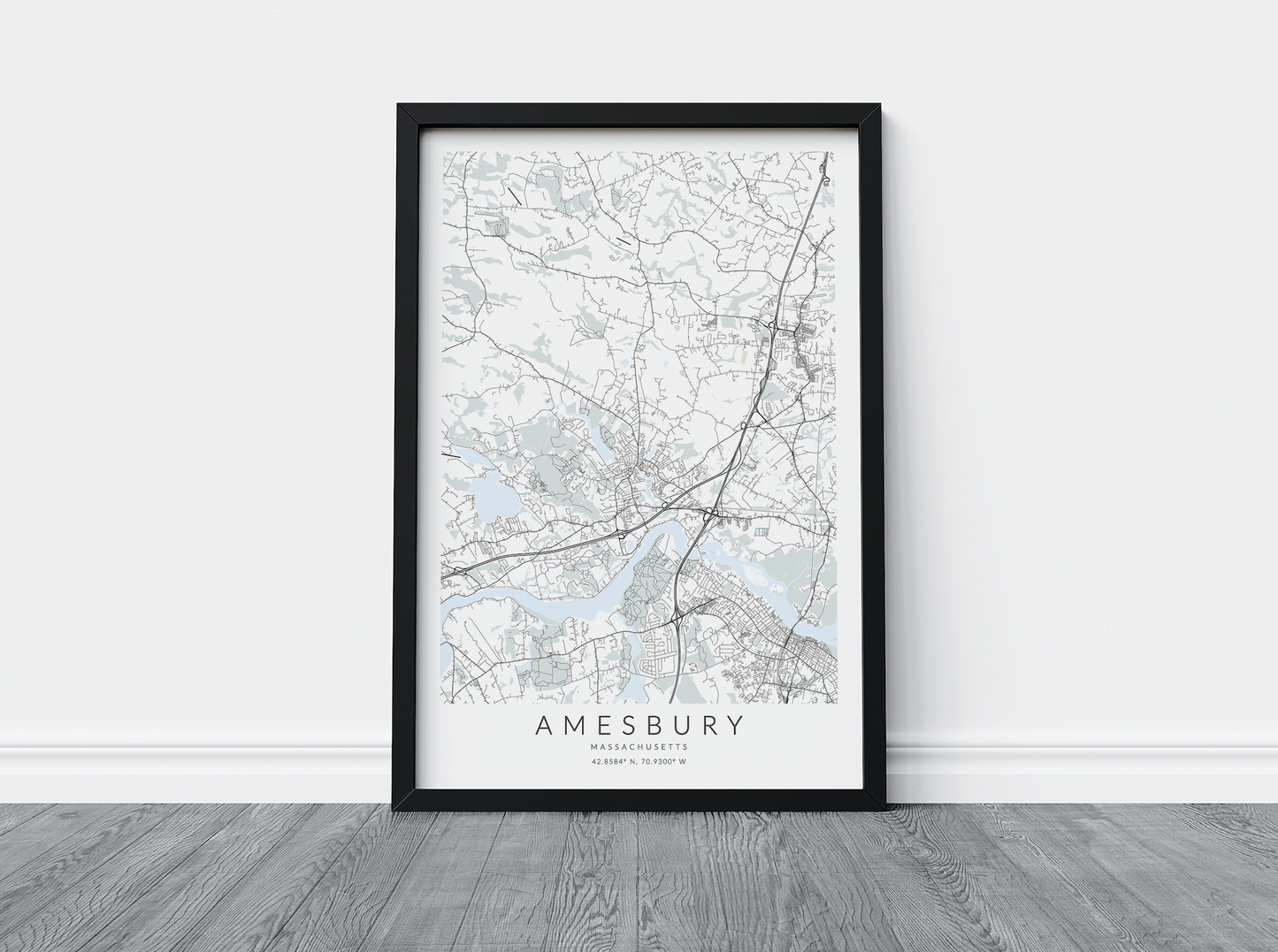 Amesbury Map Print