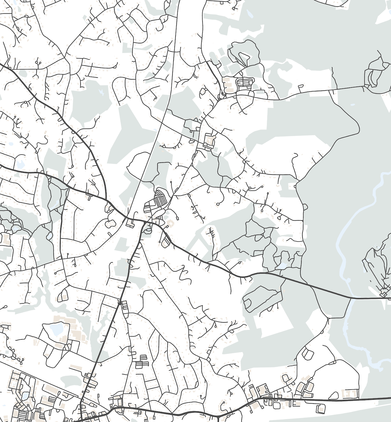 Sudbury Map Print