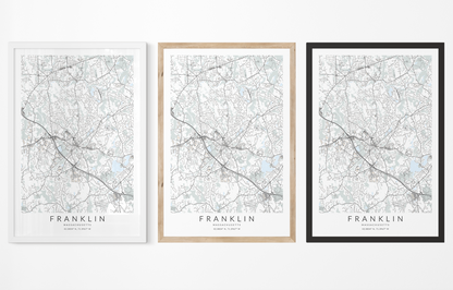 Franklin Map Print