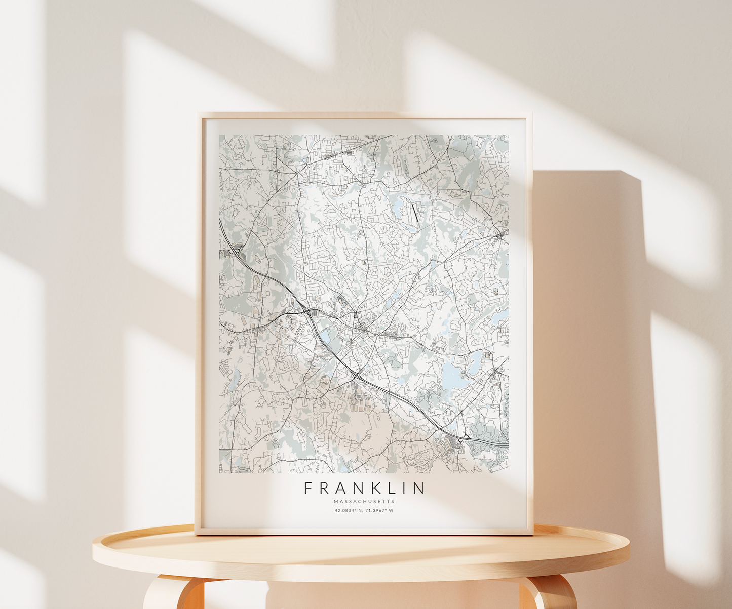 Franklin Map Print