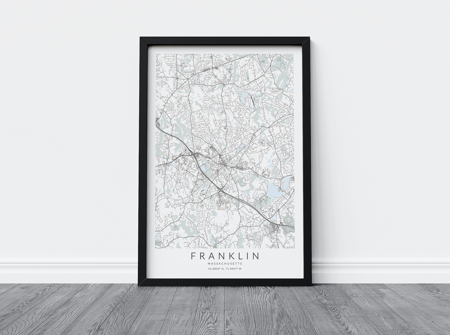 Franklin Map Print