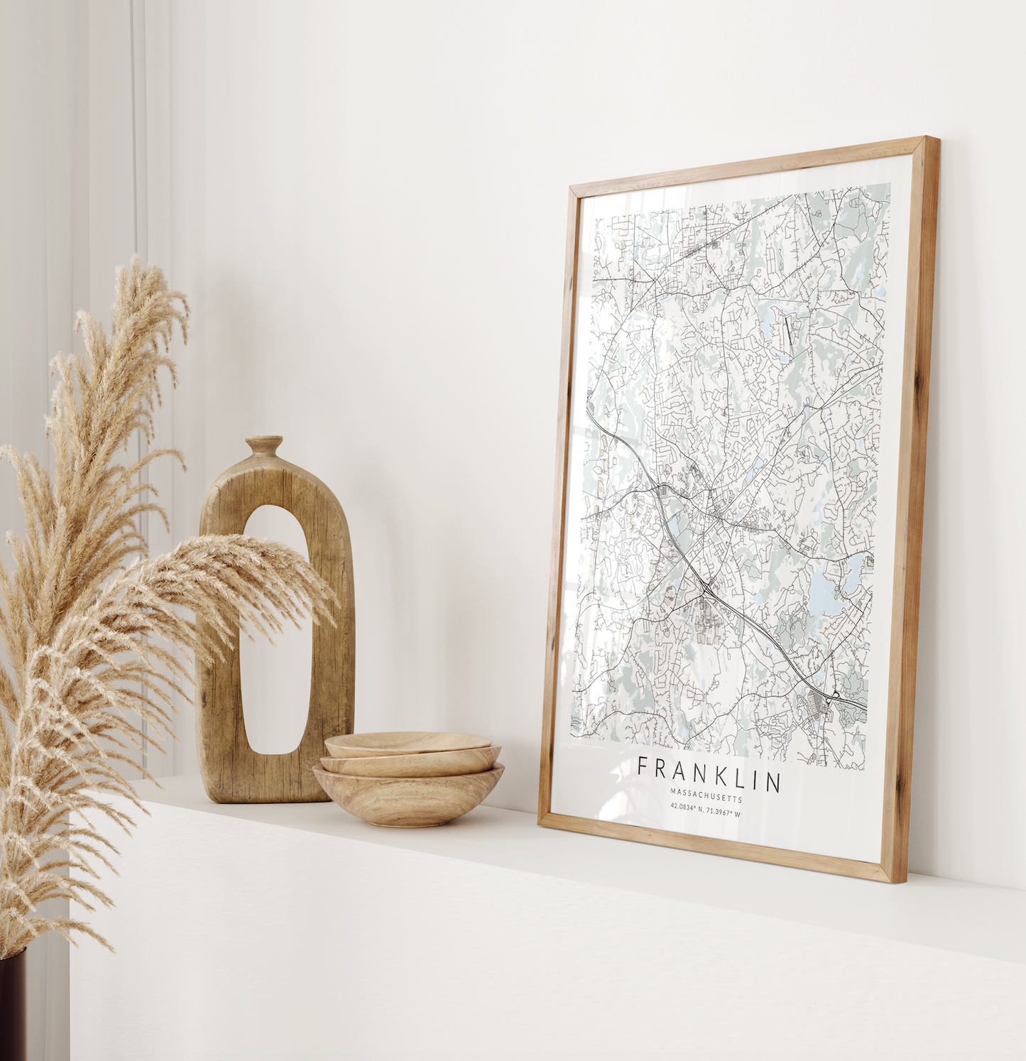 Franklin Map Print