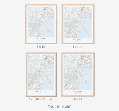 Marion Map Print