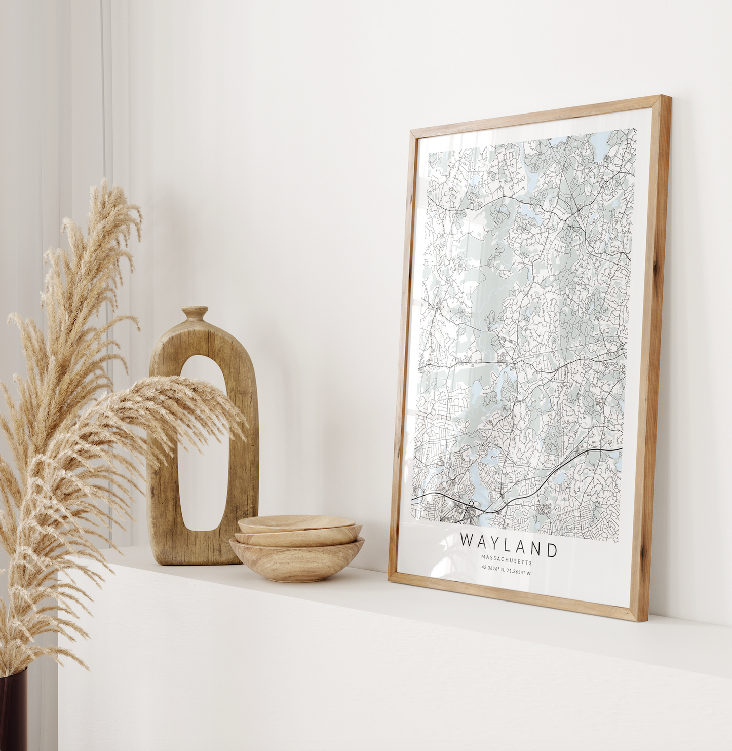 Wayland Map Print