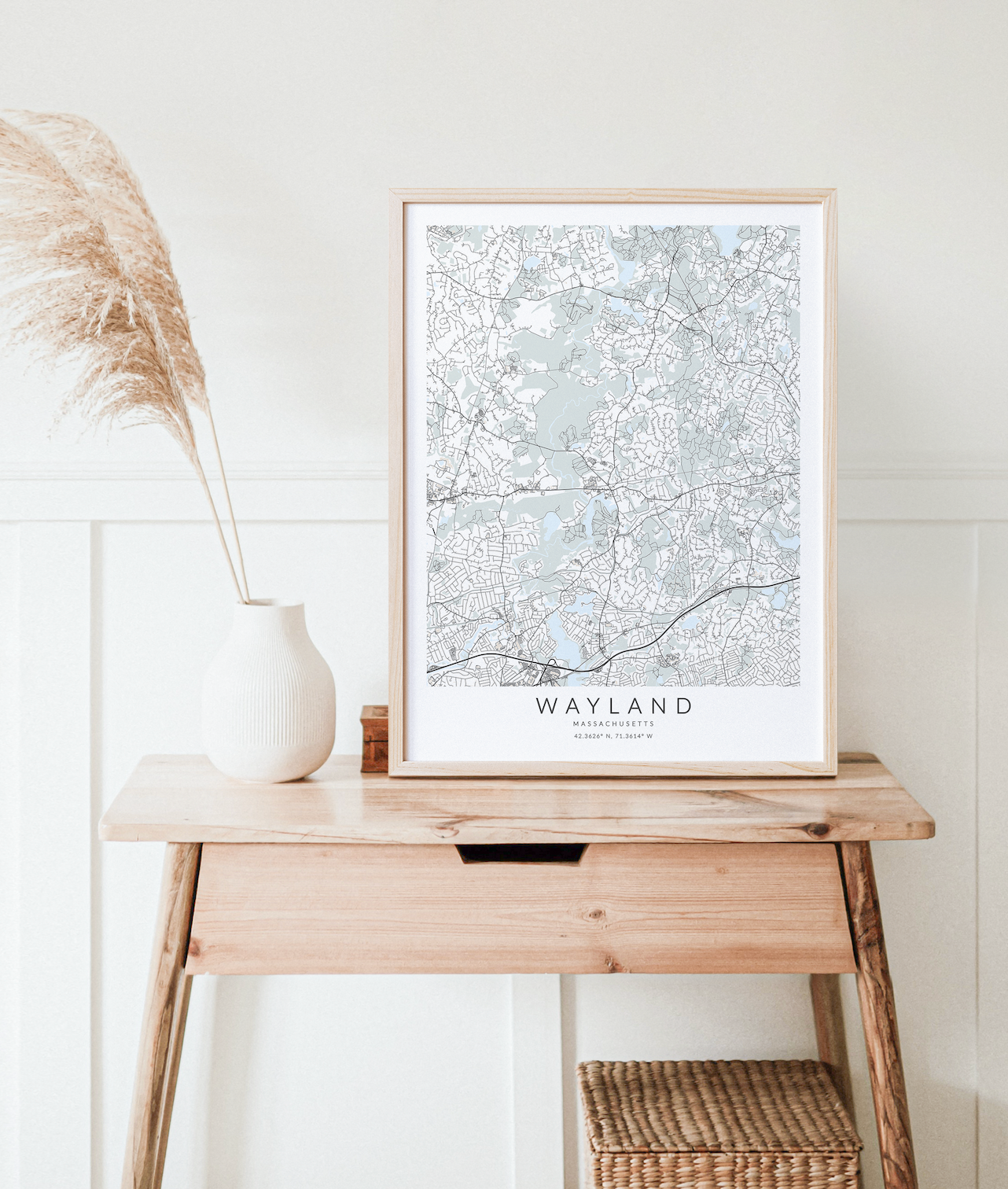 Wayland Map Print