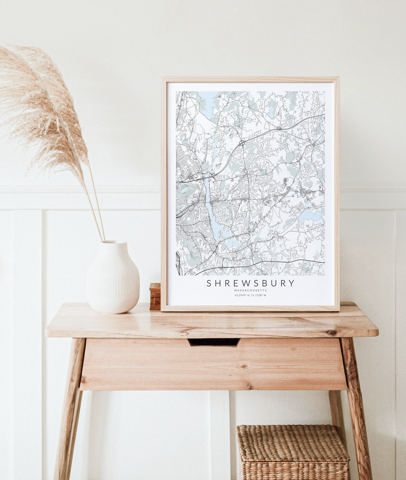 Shrewsbury Map Print