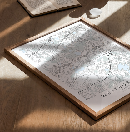 Westborough Map Print