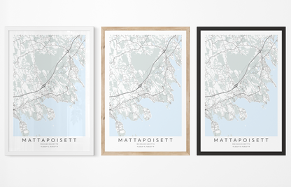 Mattapoisett Map Print