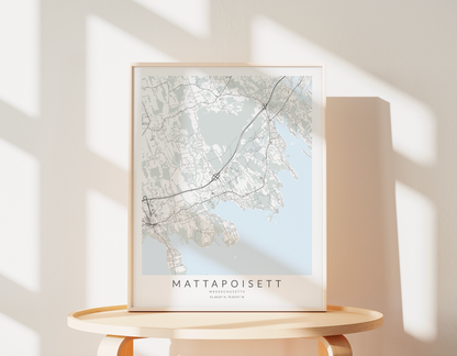 Mattapoisett Map Print