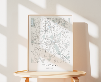 Whitman Map Print