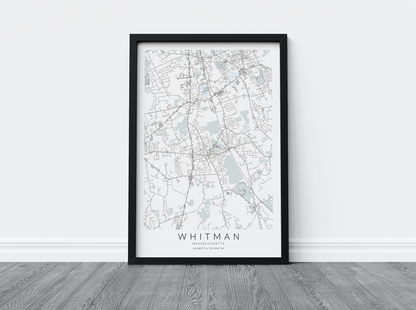 Whitman Map Print