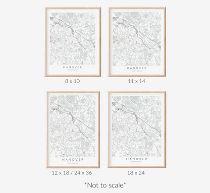 Hanover Map Print