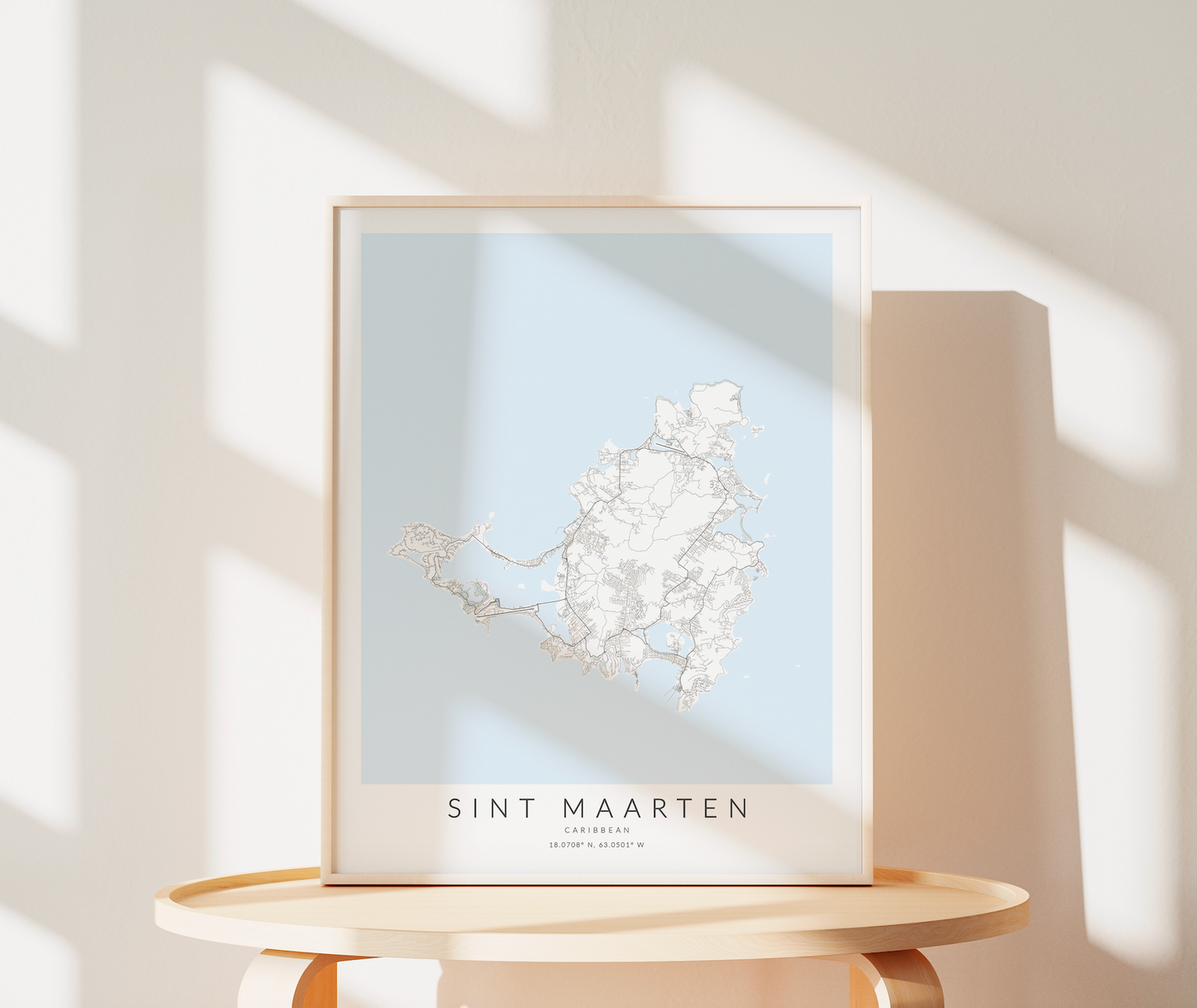 Sint Maarten Map Print