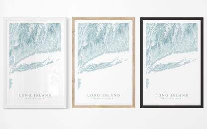 Long Island NY Map Print