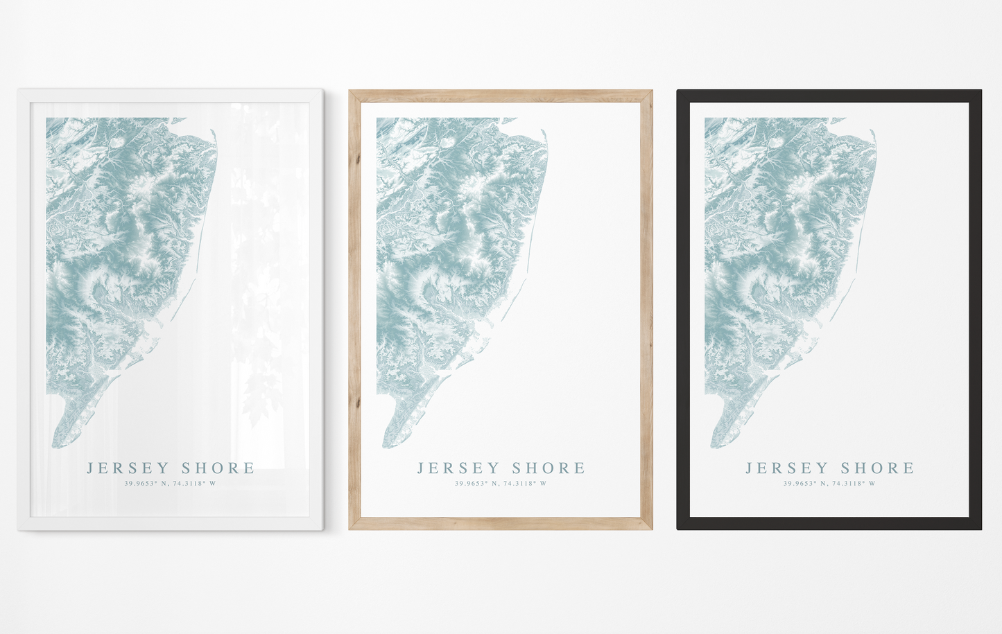 Jersey Shore Map Print