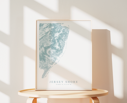 Jersey Shore Map Print