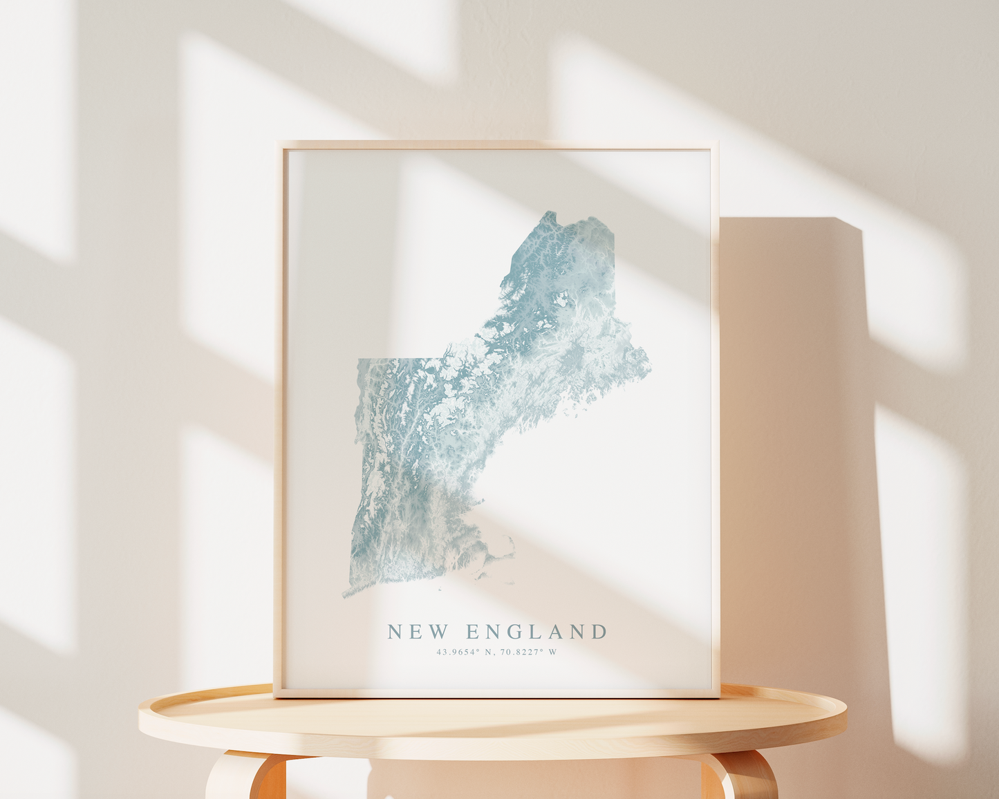 New England Map Print