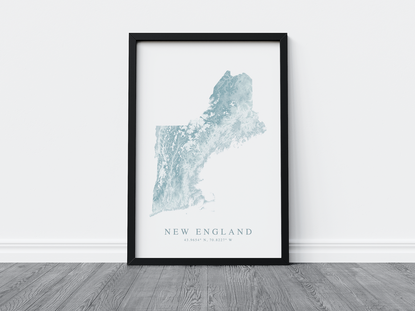 New England Map Print