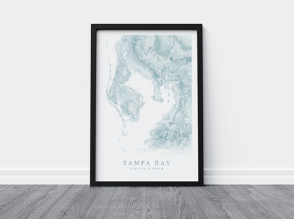 Tampa Bay Map Print