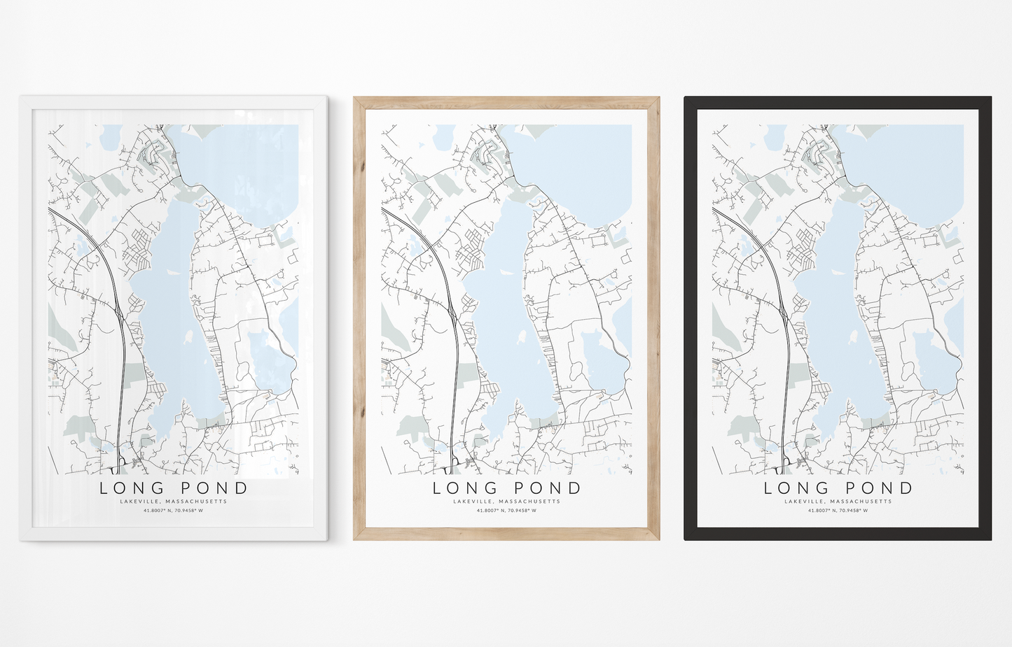 Long Pond Map Print