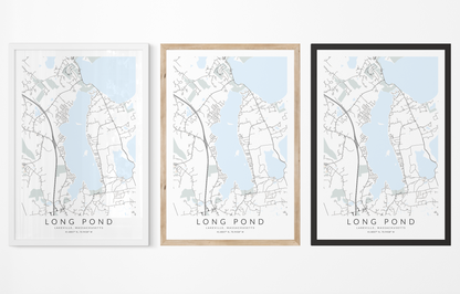 Long Pond Map Print