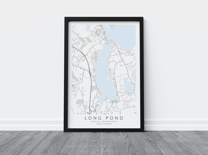 Long Pond Map Print