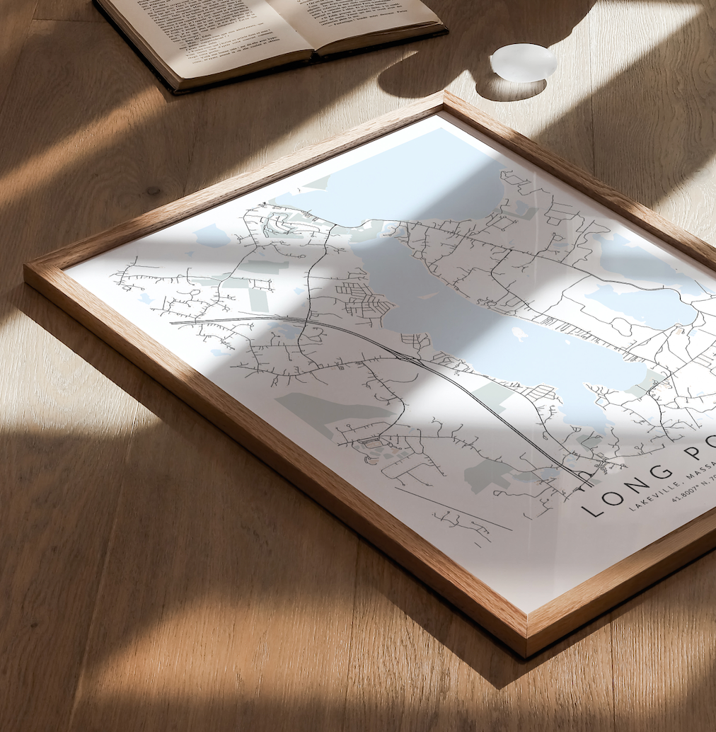 Long Pond Map Print