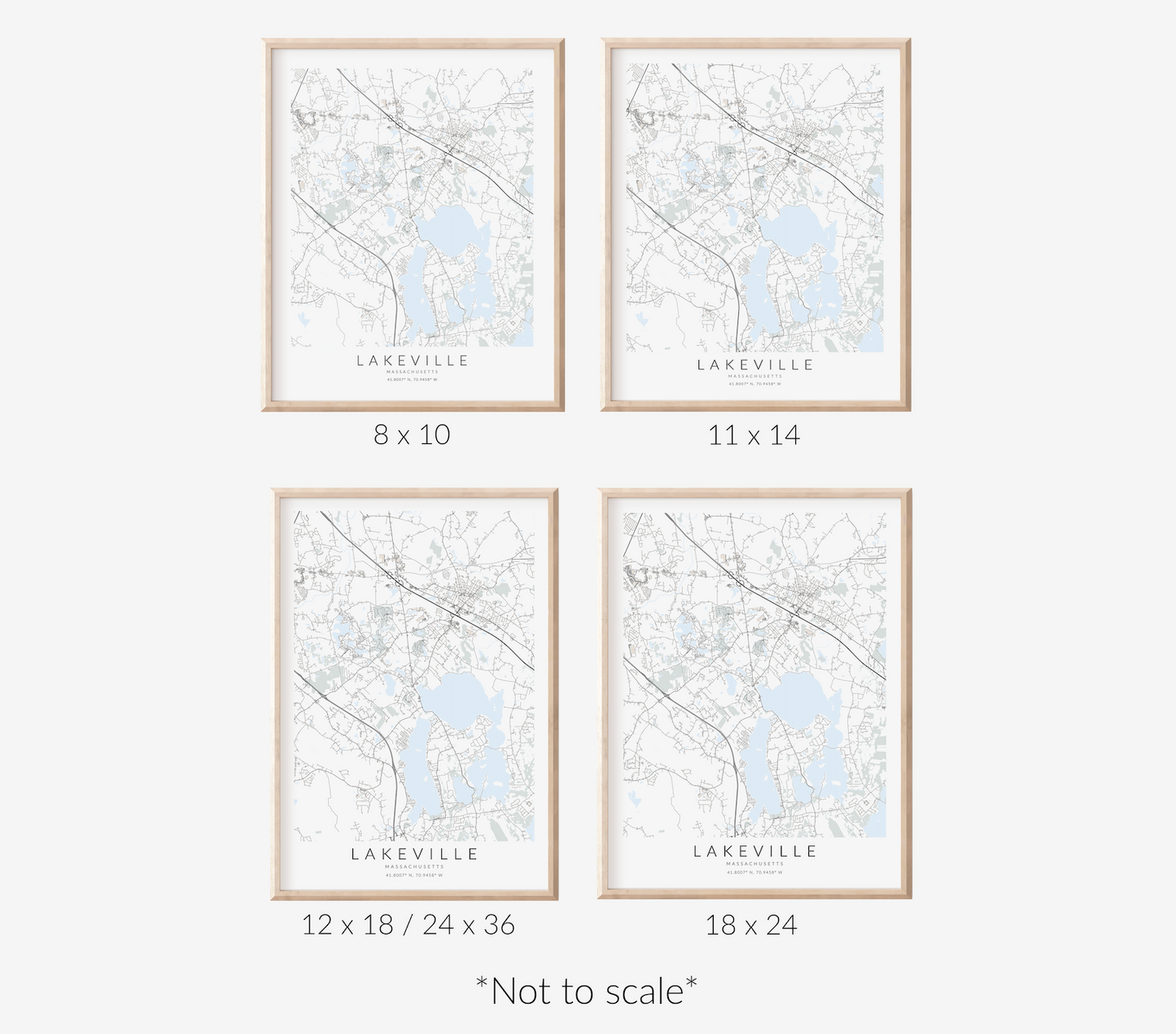 Lakeville Map Print