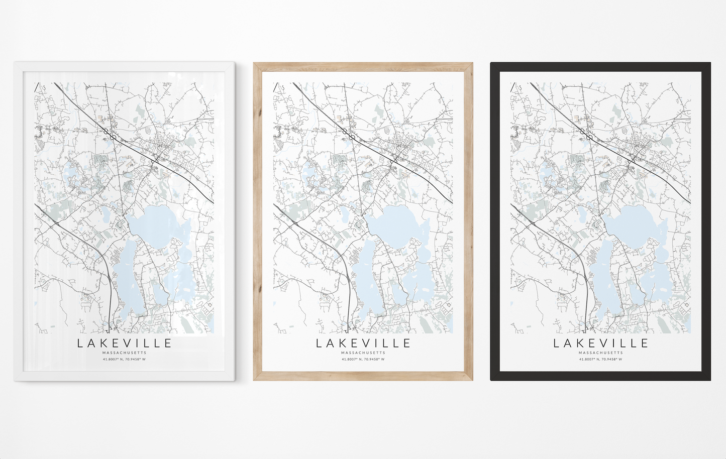 Lakeville Map Print