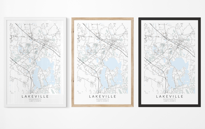 Lakeville Map Print