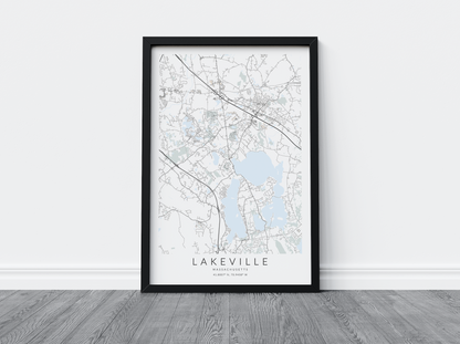 Lakeville Map Print