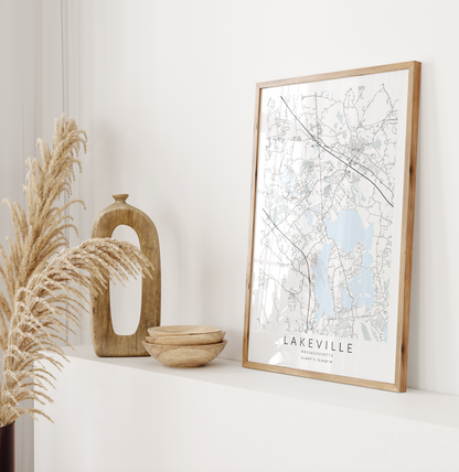 Lakeville Map Print