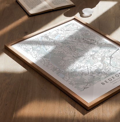 Bedford Map Print