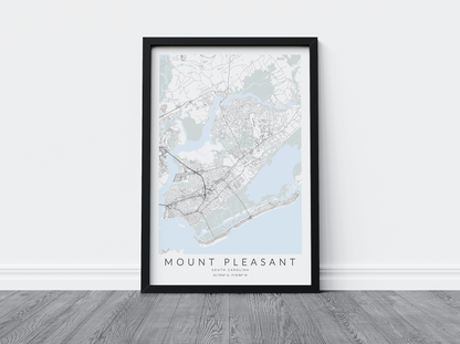 Mount Pleasant Map Print