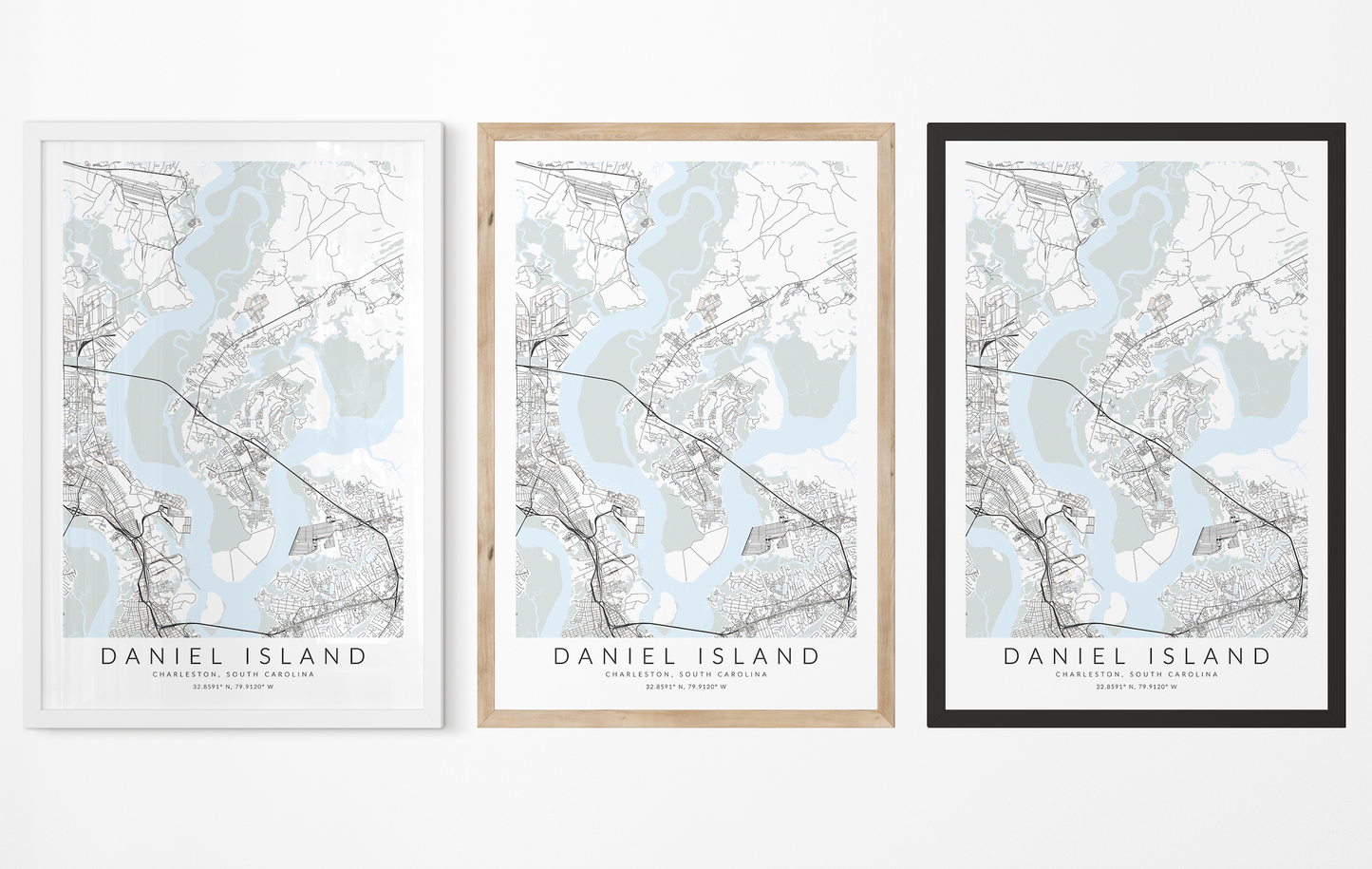 Daniel Island Map Print