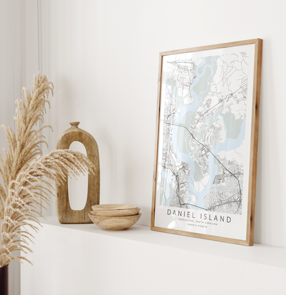 Daniel Island Map Print