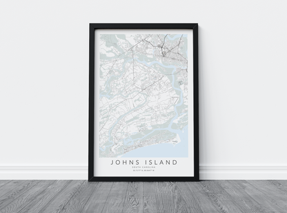 Johns Island Map Print