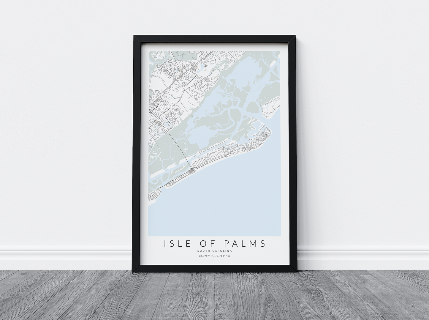 Isle of Palms Map Print