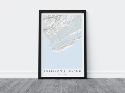 Sullivan's Island Map Print