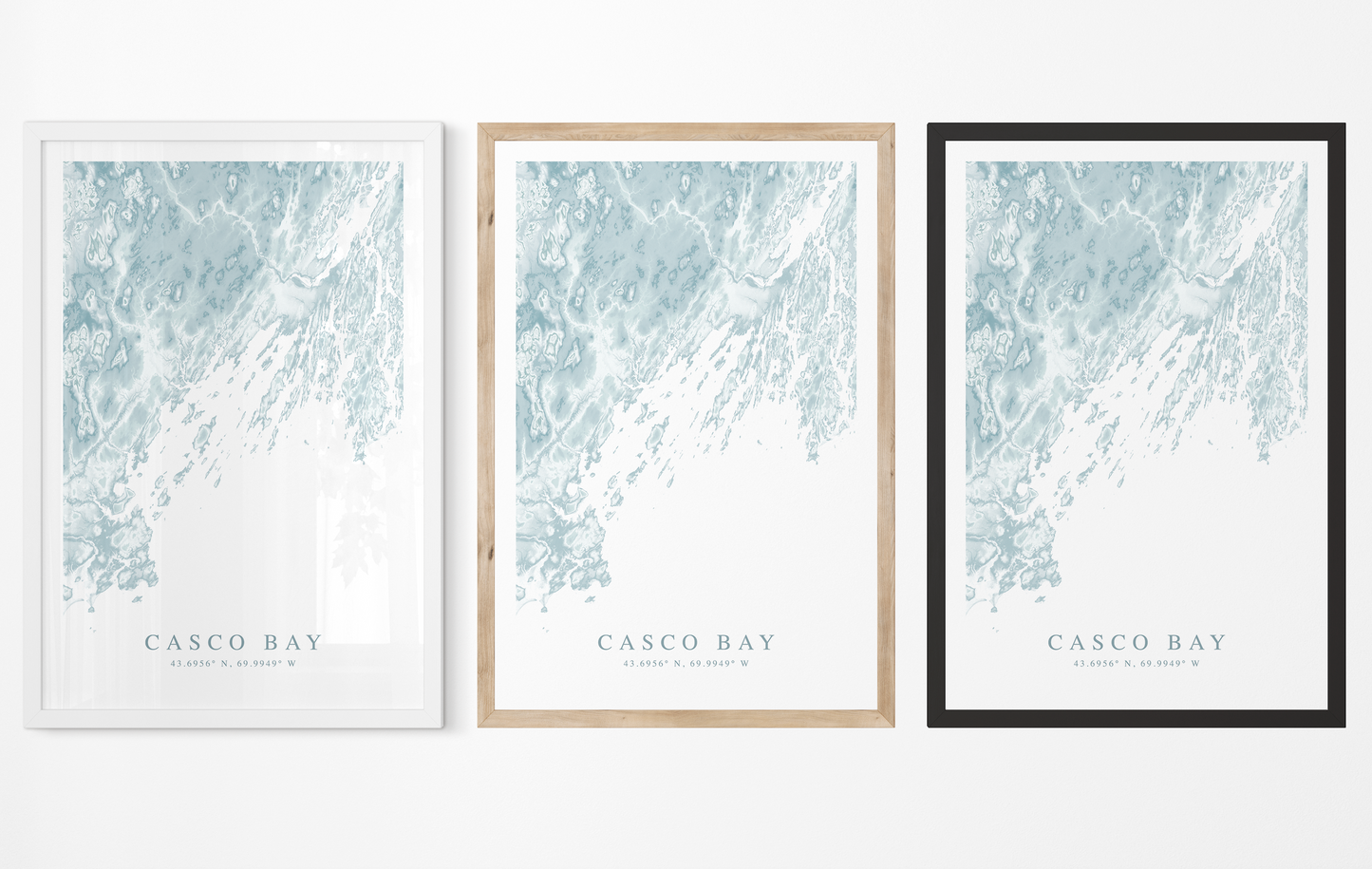 Casco Bay Map Print