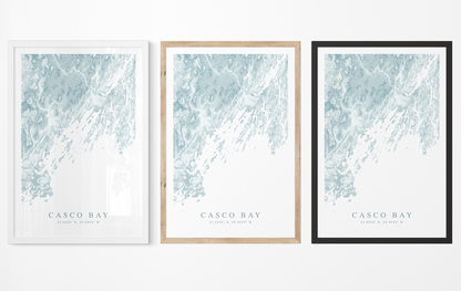 Casco Bay Map Print