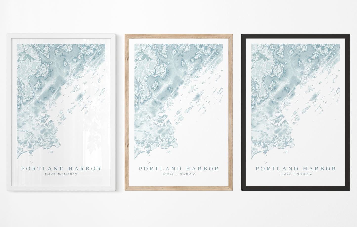 Portland Harbor Map Print